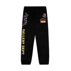 Gallery Dept Unisex Logo Printed Pants Black